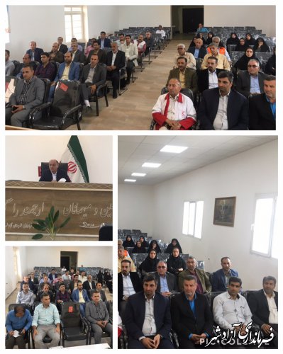برگزاری مراسم تجلیل از کارمندان نمونه شهرستان آزادشهر