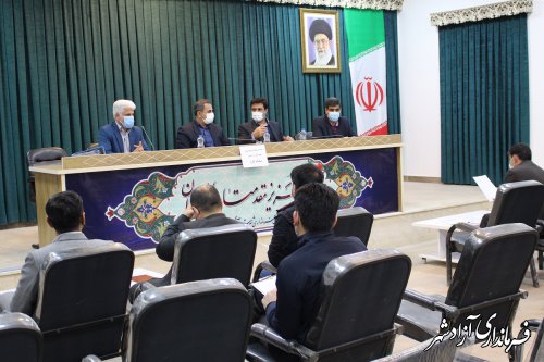 جلسه کارگروه اشتغال شهرستان آزادشهر برگزار شد