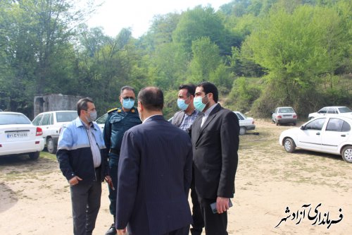 بازدید سرپرست فرمانداری آزادشهر از تفرجگاه های شهرستان در روز طبیعت