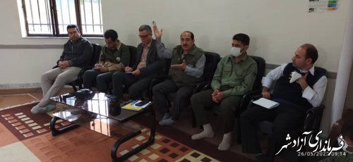 برگزاری نشست حفاطتی با نیروهای حفاظت منابع طبیعی و ابخیزداری آزادشهر