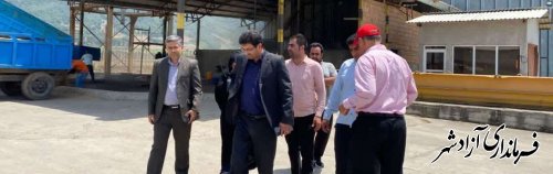  بازدید مسوولین از مرکز دریافت گندم جوانه‌زده شهرستان آزادشهر