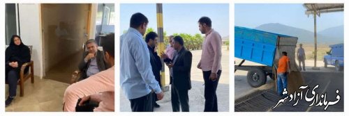  بازدید مسوولین از مرکز دریافت گندم جوانه‌زده شهرستان آزادشهر