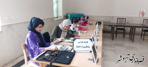 برگزاری کارگاه نقاشی با رویکرد پیشگیری از آسیب های اجتماعی (اعتیاد) در آزادشهر